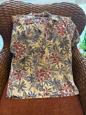 NAUTICA 100% COTTON S/S SHIRT, MEDIUM